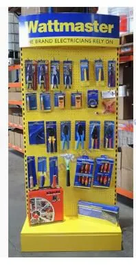 LED Pegbord Metal Display Rack With Lighting Heavy Duty Shelves Tool Display photo-4