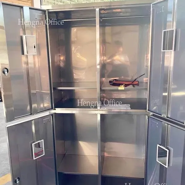 Anti-Corrosive 304 Stainless Steel Storage Cabinets With Salt-Mist Resistance & Reinforced Shelves, 420mm Depth Locker for Coastal Facilities photo-2