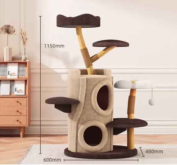 Modern Eco-Friendly Reusable Multi-Layer Cat Tree With Reinforced Base for Large Cats photo-2