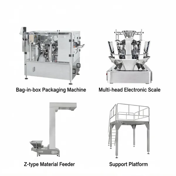 Combination Full Automatic Packaging Machine Vertical Multi-head Packaging Machine for Cereal Dog Food Meatballs Peanut and Candy photo-4