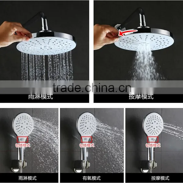 Digital Thermostatic Led Shower Set Shower Head Set With Rainfall Waterfall Shower photo-4