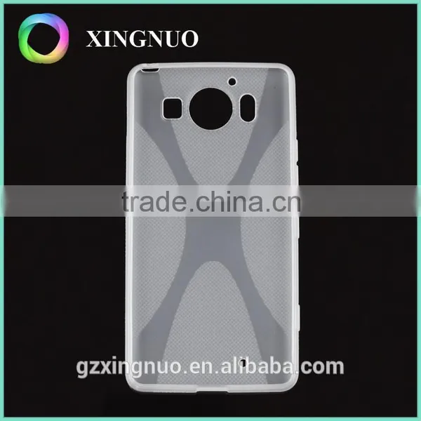 Slim Transparent Crystal Clear TPU Back Cover for Microsoft Lumia 950 photo-2