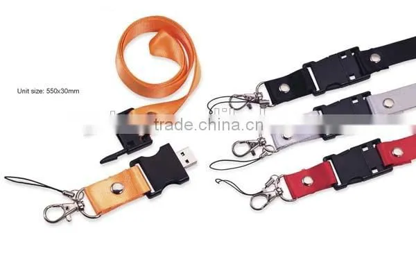 Custom Logo Lanyard Usb Flash,2gb Lanyard Usb Gift Webkey