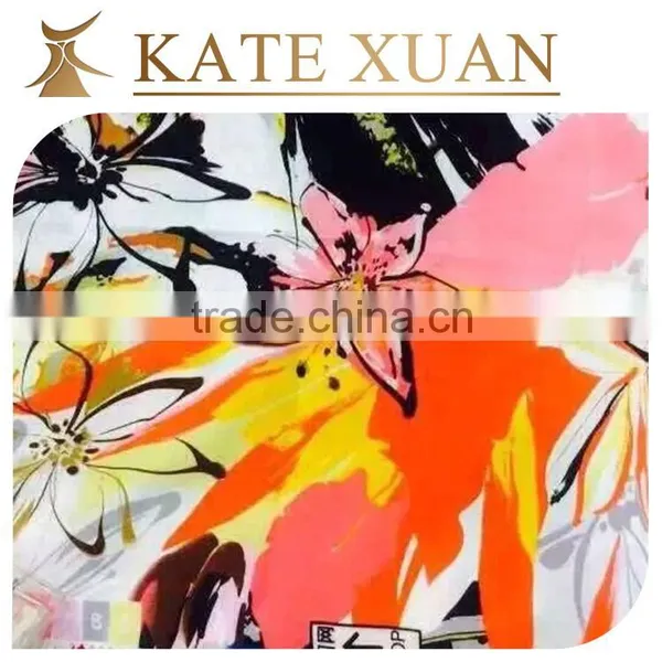 100% Rayon Knitted Flower Fabric for Sport Wear photo-3