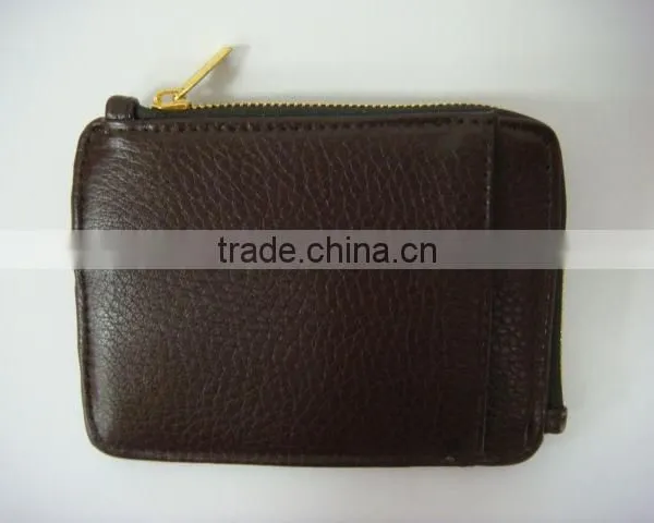 Man Wallet PU Leather Wallet Zip Around Coin Purse