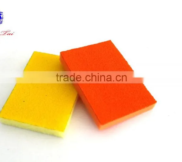Orange Sourcing Pad With Yellow Sponge for Kitchen Supplies photo-6