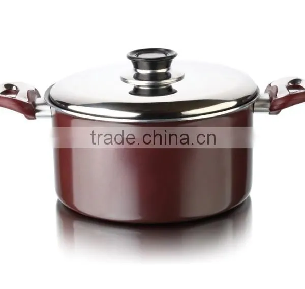 Large Non-stick Ceramic Cooking Pot Aluminum Stock Pot photo-3