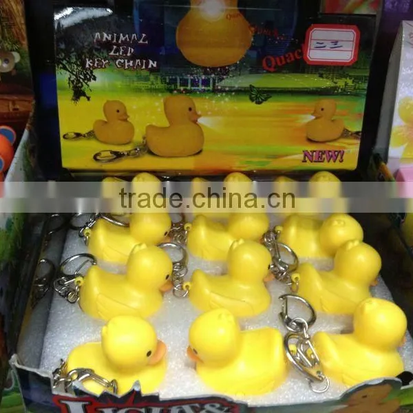 animal flashlight with keychain ,sound