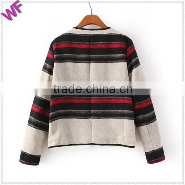 Custom Women Blazer Stripe Woman Suit photo-5
