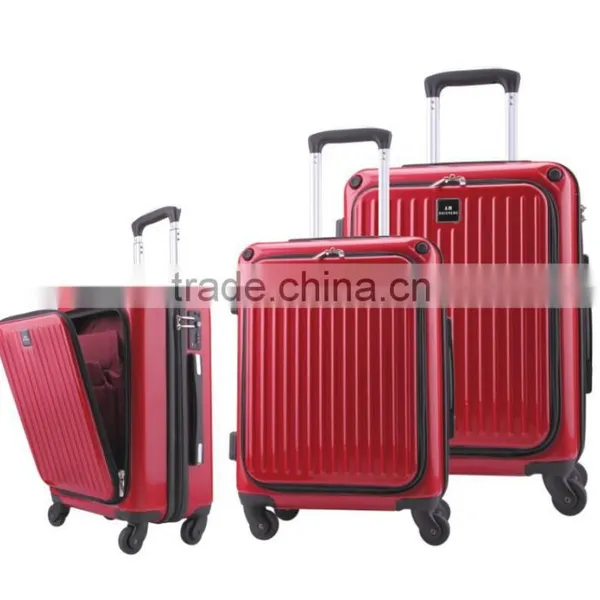 High Quality 100% pc Material Suitcase Luggage With Printing Film