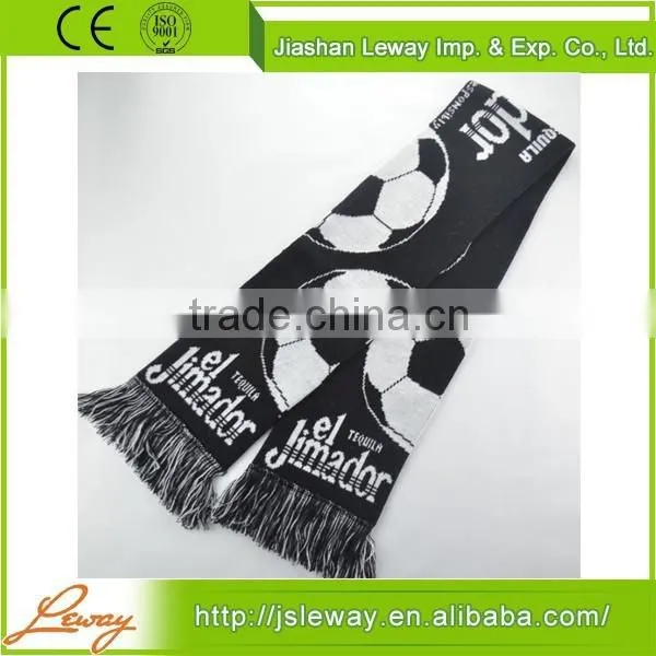 Wholesale Products High Quality Custom Oem Soccer Football Club Jacquard Acrylic Knitted Scarf photo-2