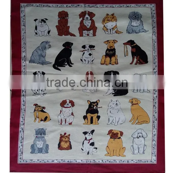 Kitchen Digital Printed Linen Tea Towel for Home Decorationl,promotion --doll Design photo-2
