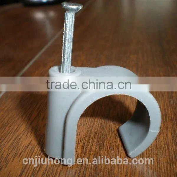 Round Plastic Wall Cable Clip