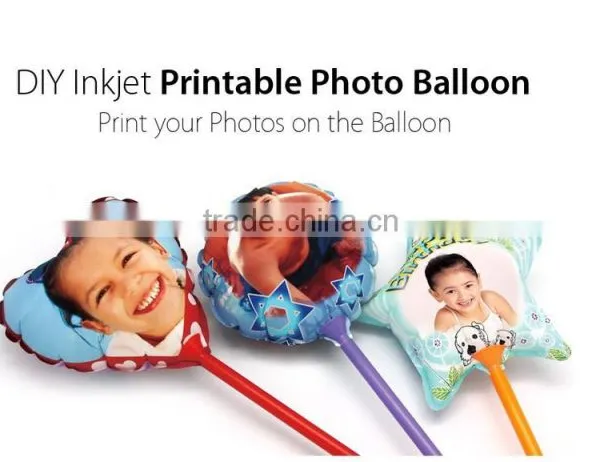 DIY Star Shape Inkjet Printing Balloon, Baby Printable Gift (free Software Support, Made by Hand, no Need Machine) photo-2