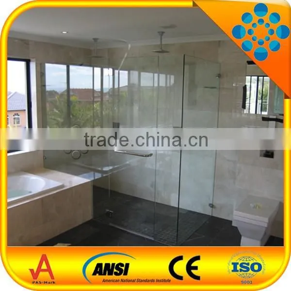 High Quality 8mm Clear Tempered Shower Glass High Quality Glass Shower Enclosure photo-2