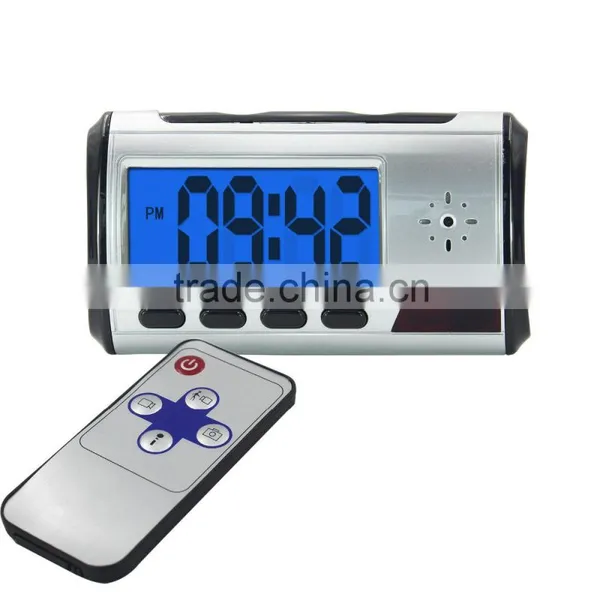 Factory Price Wide Angle 640*480 Resolution Clock With Remote Control Mini Spy Nanny Camera photo-6