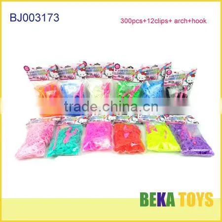 Funny Diy Rubber Rain Loom Band Kit 300pcs photo-5