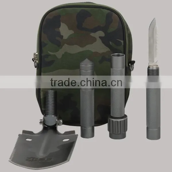 Multifunctional Folding Shovel Military Shovel Mountaineering Camping Outdoor Equipment photo-2