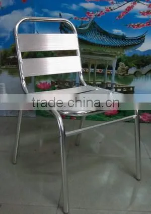 Restaurant Outdoor Dining Fast Food Aluminum Stackable Chair YC004