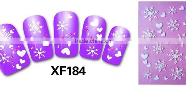 2016 Wholesale Water Transfer French Nail Sticker Nail Art Stickers Water Transfer Art 3d Nail Sticker photo-3