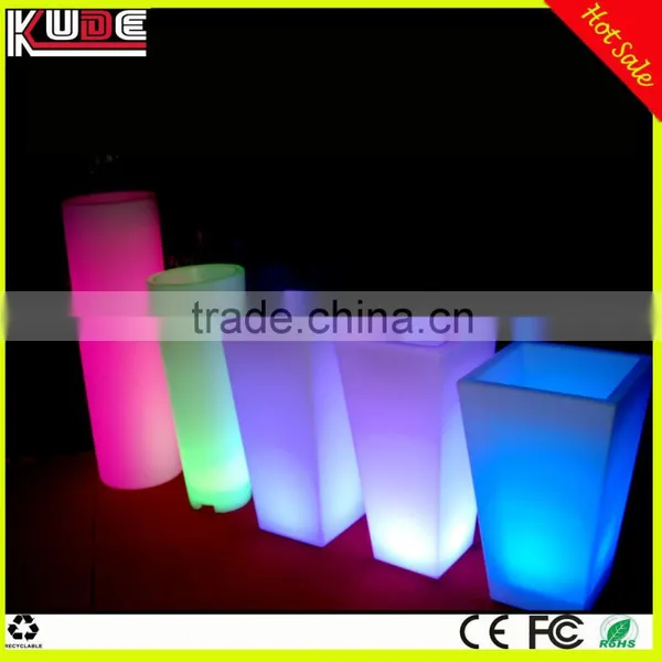 Indoor and Outdoor LED Lighted Round Flower Pot/light up Planter Pot With 16 Colors Illuminated photo-6