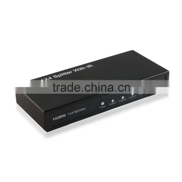 Sound Quality 4 Ports Hdmi Splitter 1x4 With IR Support 1080P 3D photo-3
