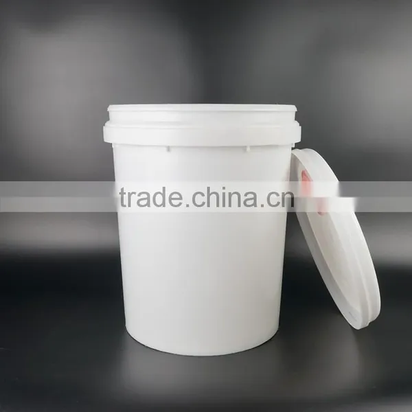 Wholesale 5 Gallon White Plastic Buckets With Lid, Oil Plastic Bucket, Lubricant Buckets, photo-2