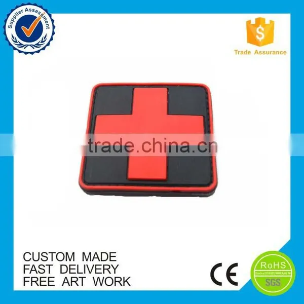 High Quality Eco-friendly Sew-on Custom Pvc Rubber Patch Logo photo-6