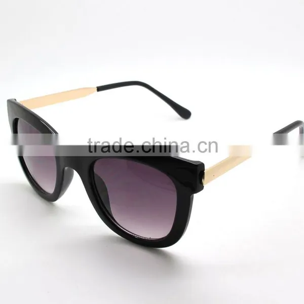 Unisex Transparent Frame Metal Leg Costomized Cheap Fashion Sunglasses photo-5