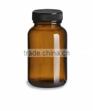 4oz Amber Wide Mouth Glass Bottle for Tablet