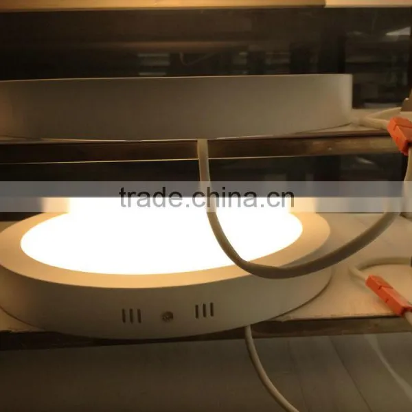 35MM Height Milky White AL Frame 1530LM CE,ROHS 3 Years' Warranty 300MM Surface Mounted LED Round Panel 18W photo-3