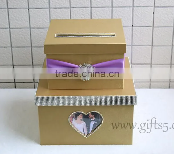 Personalized Card Box Wedding With Photo Frame photo-2