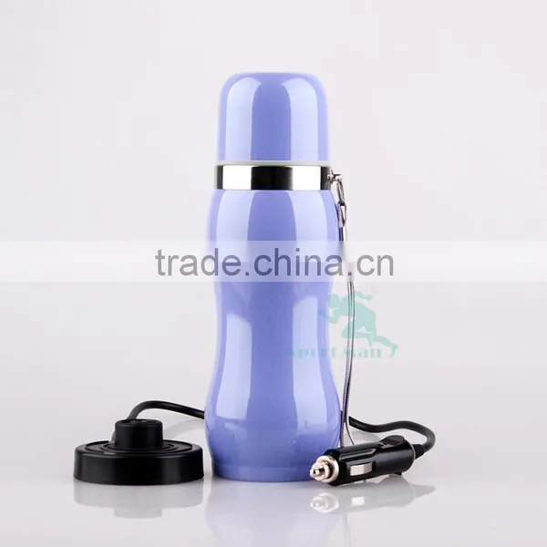 12V Auto Car Metal Electric Heated Water Boiling Used Thermos Mug Cup photo-4