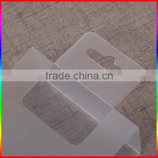 Transparent Packaging Plastic Sleeve , Printed PVC Sleeve Box , Thin Polyethylene Sleeve With Hook photo-4
