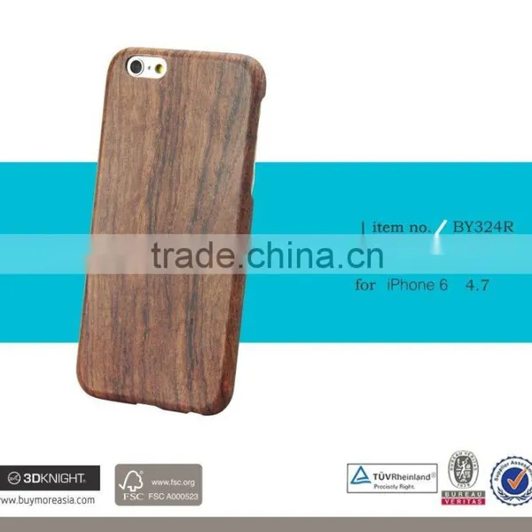 Factory Supplier OEM Custom Unique Design Laser Engraving LOGO Rosewood for IPhone 6s Cover, Aramid Case for Wood IPhone 6 photo-3
