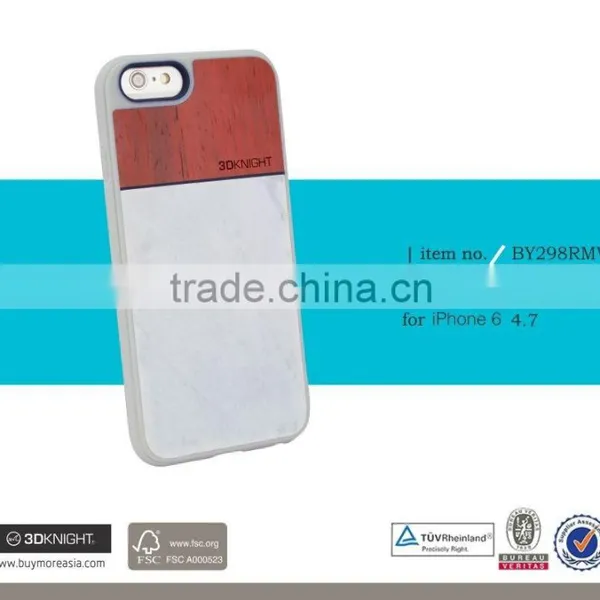 Newest Phone Accessory Real Marble Wood Bamboo Phone Cases, for Iphone 6s Marble Wood Cover, Blank Wood Case for Iphone photo-5