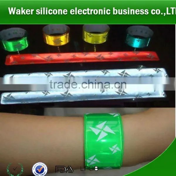 2017 New Silicon Reflective Pop Bands,slap Reflective Band
