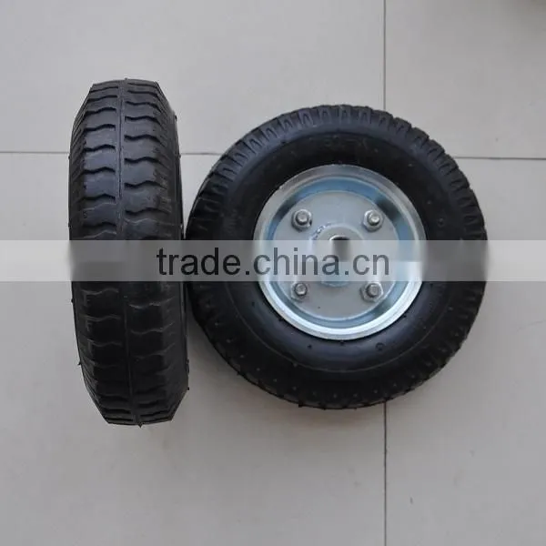 2.50-4 Small Inflatable Rubber Trolley Wheel