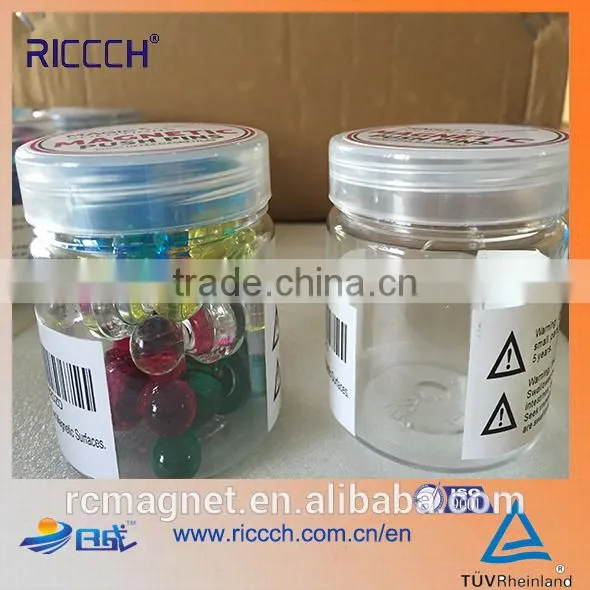 High Quality Acrylic Strong Transparent Magnet Push Pin N35 Customized Office Magnets/memo Magnets photo-2