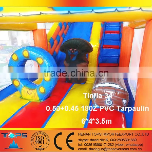 Inflatable Bouncer Tinfla 34 in PVC Tarpaulin Pirate Caribbean photo-4