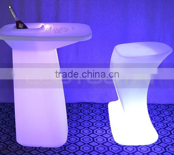 Led Bar Chair Rechargeable Wireless 16 Color Change LED Bar Stool photo-5