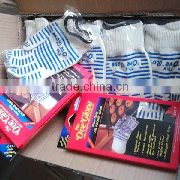 High Quality Heat Resistant Oven Mitts Gloves photo-6