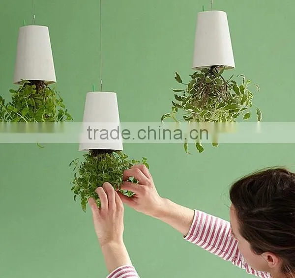 Creative Hanging Decorative Plant Pots Indoor,Colored Plastic Plant Pots photo-3
