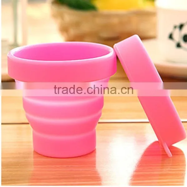 Fashion Heat-resistant Silicone Foldable Cup/ Silicone Collapsible Custom Foldable Cup/portable Silicone Cup photo-5