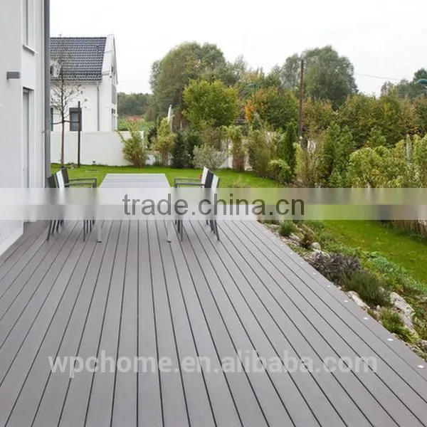 Antiseptic Wood Plastic Composite Decking, Waterproof Laminate Flooring, Outdoor Deck photo-3