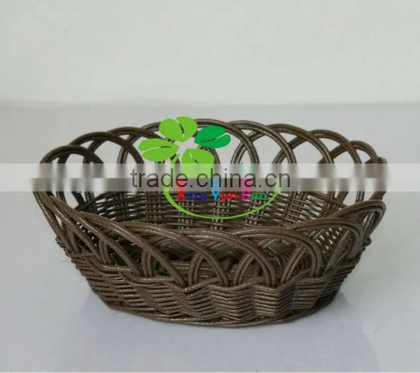 Factory Recycled Plastic Woven Fruit Basket photo-3