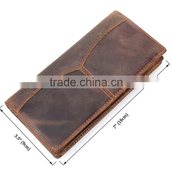 Men's Soft Simple Style Cowhide Leather Wallet photo-2