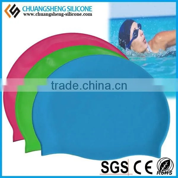 DURABLE SPORTY SILICONE FLEXIBLE CAP WITH THE EAR FOR SWIMMING photo-3