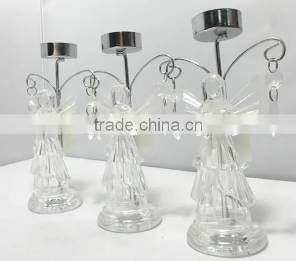 Acrylic Crystal Candle Holder,,mace Shaped Standing Decoration photo-3