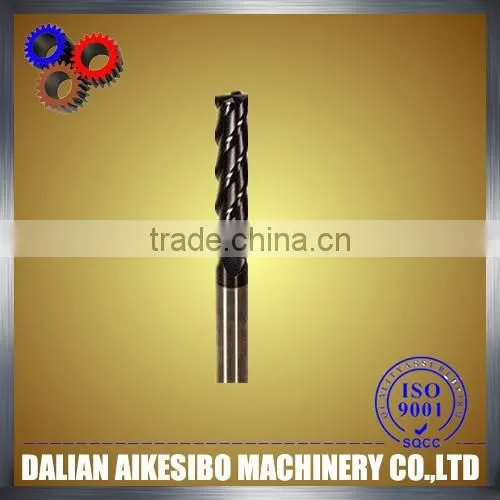 Solid Carbide Straight End Mills with 4 flutes